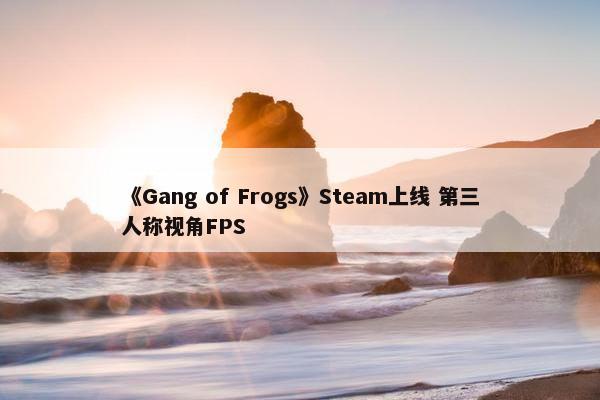 《Gang of Frogs》Steam上线 第三人称视角FPS