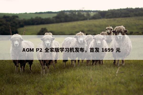 AGM P2 全家版学习机发布，首发 1699 元