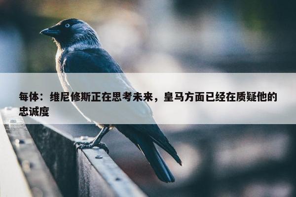 每体：维尼修斯正在思考未来，皇马方面已经在质疑他的忠诚度