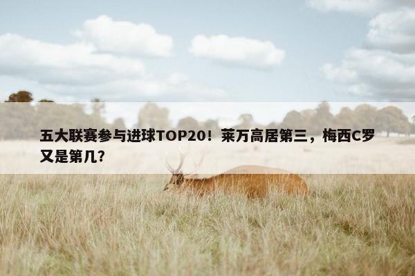 五大联赛参与进球TOP20！莱万高居第三，梅西C罗又是第几？