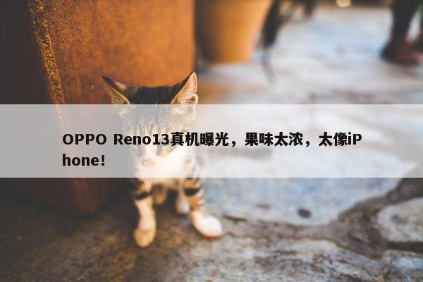 OPPO Reno13真机曝光，果味太浓，太像iPhone！