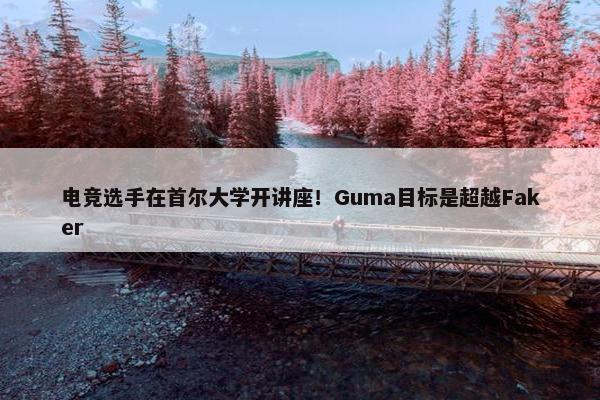 电竞选手在首尔大学开讲座！Guma目标是超越Faker