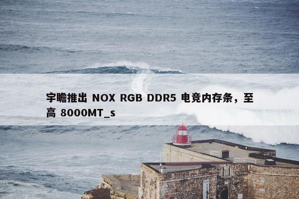 宇瞻推出 NOX RGB DDR5 电竞内存条，至高 8000MT_s