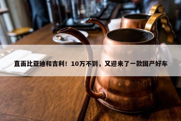 直面比亚迪和吉利！10万不到，又迎来了一款国产好车