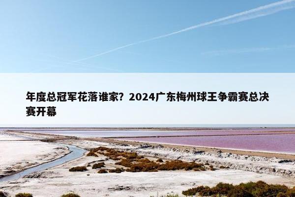 年度总冠军花落谁家？2024广东梅州球王争霸赛总决赛开幕