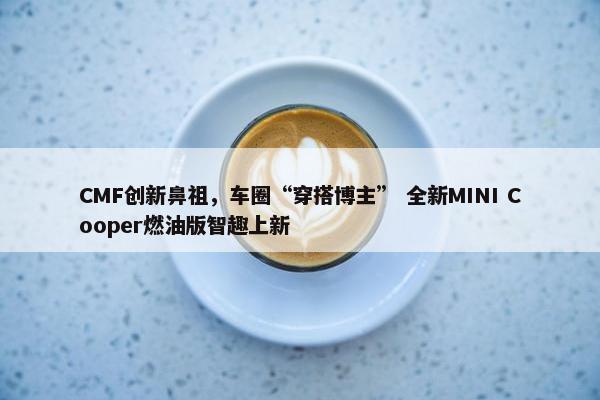 CMF创新鼻祖，车圈“穿搭博主” 全新MINI Cooper燃油版智趣上新