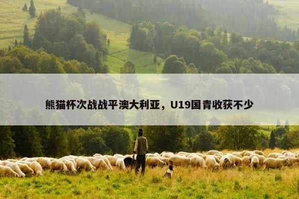 熊猫杯次战战平澳大利亚，U19国青收获不少