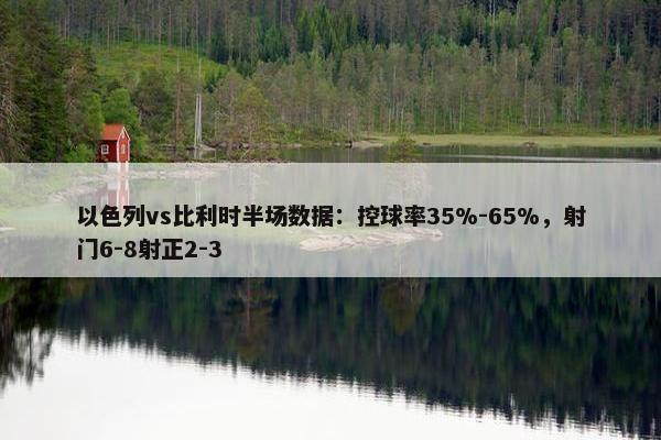 以色列vs比利时半场数据：控球率35%-65%，射门6-8射正2-3