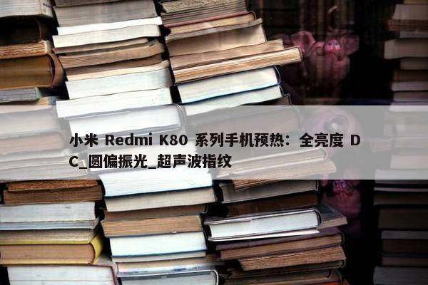 小米 Redmi K80 系列手机预热：全亮度 DC_圆偏振光_超声波指纹