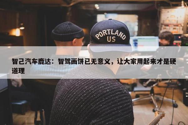 智己汽车鹿达：智驾画饼已无意义，让大家用起来才是硬道理