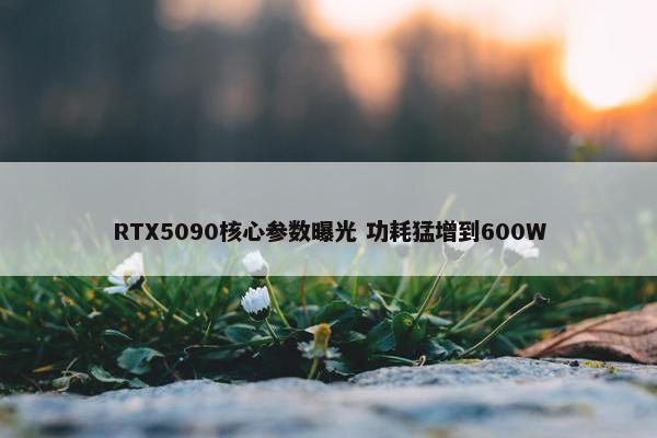 RTX5090核心参数曝光 功耗猛增到600W