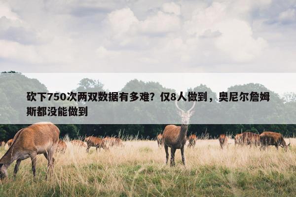 砍下750次两双数据有多难？仅8人做到，奥尼尔詹姆斯都没能做到