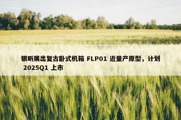 银昕展出复古卧式机箱 FLP01 近量产原型，计划 2025Q1 上市