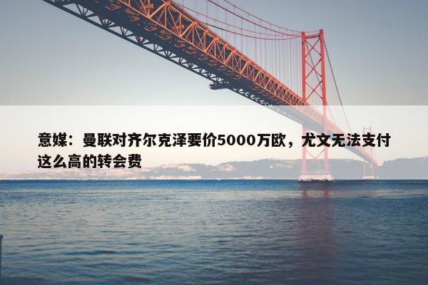 意媒：曼联对齐尔克泽要价5000万欧，尤文无法支付这么高的转会费