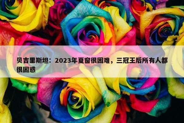 贝吉里斯坦：2023年夏窗很困难，三冠王后所有人都很困惑