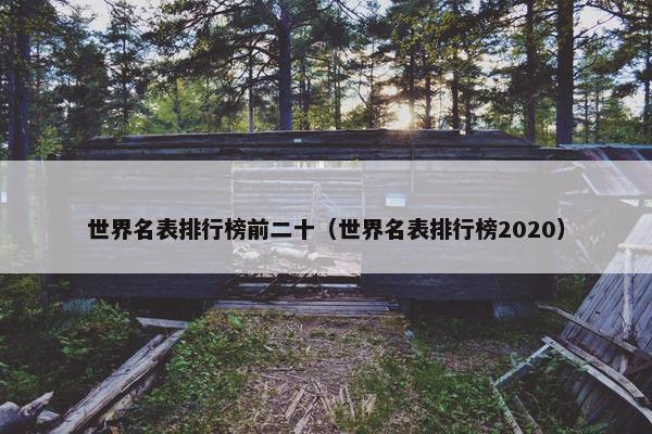 世界名表排行榜前二十（世界名表排行榜2020）