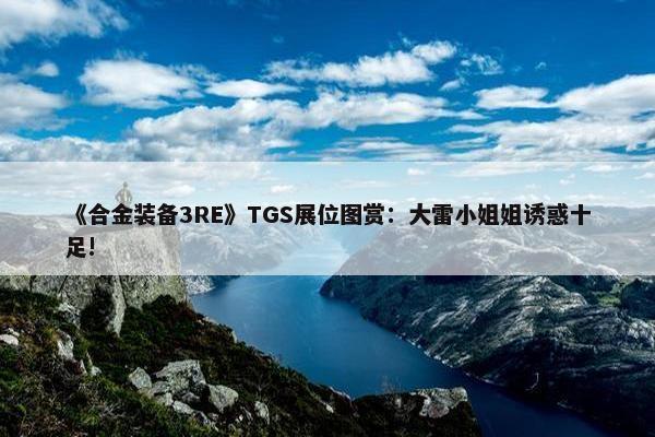 《合金装备3RE》TGS展位图赏：大雷小姐姐诱惑十足!