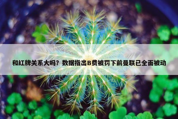 和红牌关系大吗？数据指出B费被罚下前曼联已全面被动