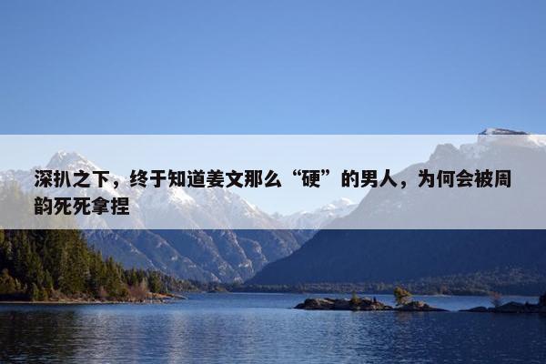 深扒之下，终于知道姜文那么“硬”的男人，为何会被周韵死死拿捏