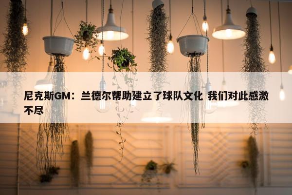 尼克斯GM：兰德尔帮助建立了球队文化 我们对此感激不尽