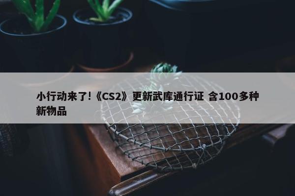 小行动来了!《CS2》更新武库通行证 含100多种新物品