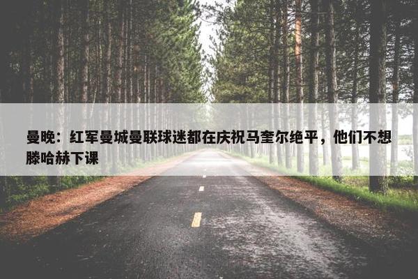 曼晚：红军曼城曼联球迷都在庆祝马奎尔绝平，他们不想滕哈赫下课