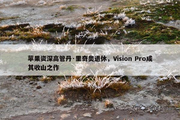 苹果资深高管丹·里奇奥退休，Vision Pro成其收山之作