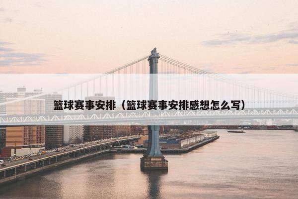 篮球赛事安排（篮球赛事安排感想怎么写）