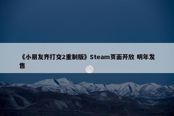 《小朋友齐打交2重制版》Steam页面开放 明年发售