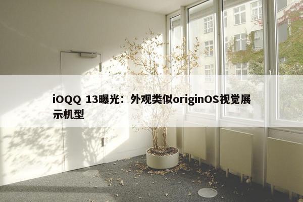 iOQQ 13曝光：外观类似originOS视觉展示机型