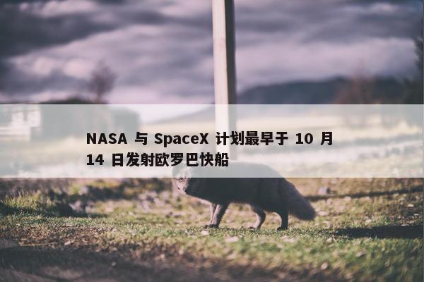 NASA 与 SpaceX 计划最早于 10 月 14 日发射欧罗巴快船