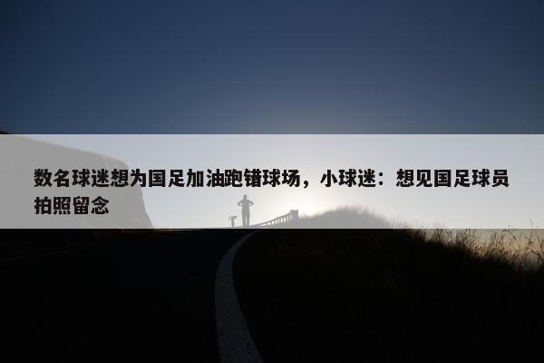 数名球迷想为国足加油跑错球场，小球迷：想见国足球员拍照留念