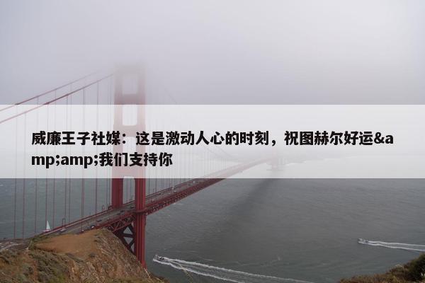 威廉王子社媒：这是激动人心的时刻，祝图赫尔好运&我们支持你