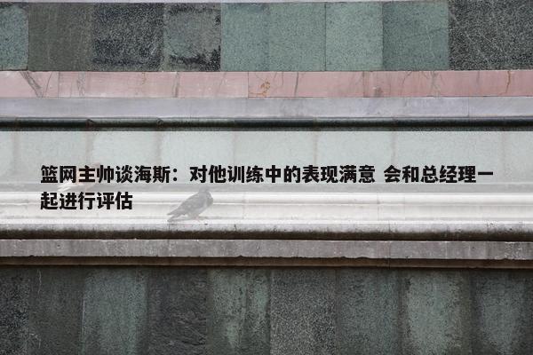 篮网主帅谈海斯：对他训练中的表现满意 会和总经理一起进行评估