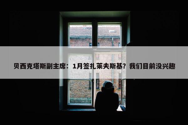 贝西克塔斯副主席：1月签扎莱夫斯基？我们目前没兴趣