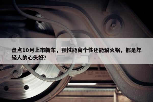 盘点10月上市新车，强性能高个性还能涮火锅，都是年轻人的心头好？