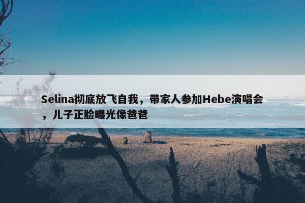 Selina彻底放飞自我，带家人参加Hebe演唱会，儿子正脸曝光像爸爸