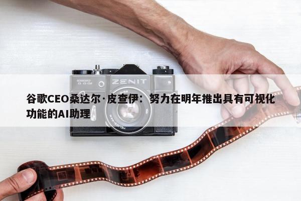 谷歌CEO桑达尔·皮查伊：努力在明年推出具有可视化功能的AI助理