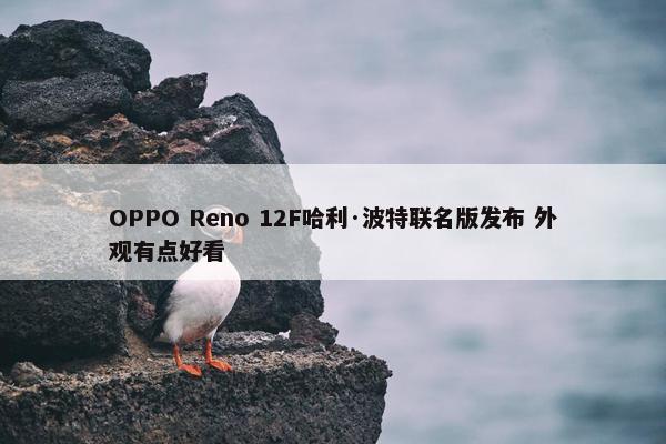 OPPO Reno 12F哈利·波特联名版发布 外观有点好看