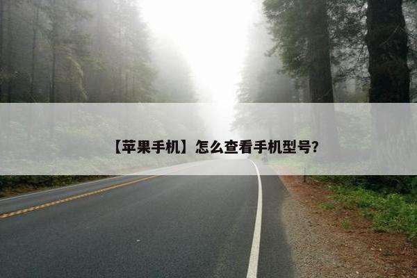 【苹果手机】怎么查看手机型号？