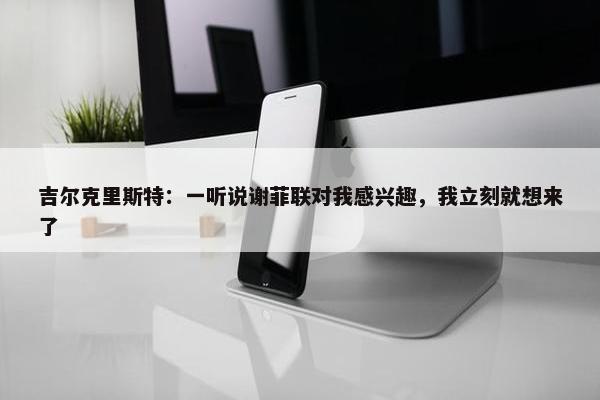 吉尔克里斯特：一听说谢菲联对我感兴趣，我立刻就想来了