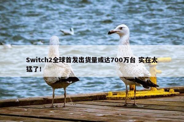 Switch2全球首发出货量或达700万台 实在太猛了！