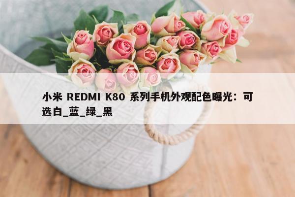 小米 REDMI K80 系列手机外观配色曝光：可选白_蓝_绿_黑