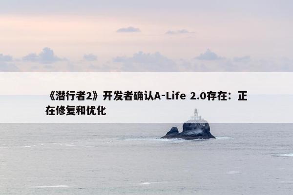 《潜行者2》开发者确认A-Life 2.0存在：正在修复和优化