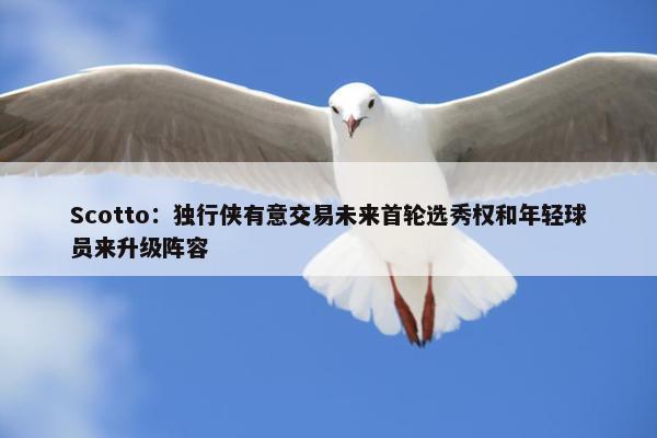 Scotto：独行侠有意交易未来首轮选秀权和年轻球员来升级阵容