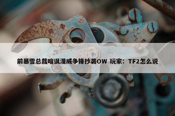 前暴雪总裁暗讽漫威争锋抄袭OW 玩家：TF2怎么说