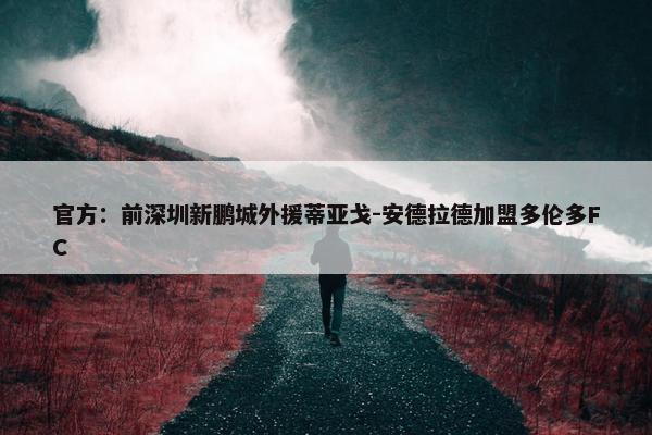 官方：前深圳新鹏城外援蒂亚戈-安德拉德加盟多伦多FC