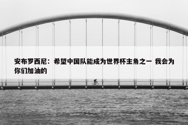 安布罗西尼：希望中国队能成为世界杯主角之一 我会为你们加油的